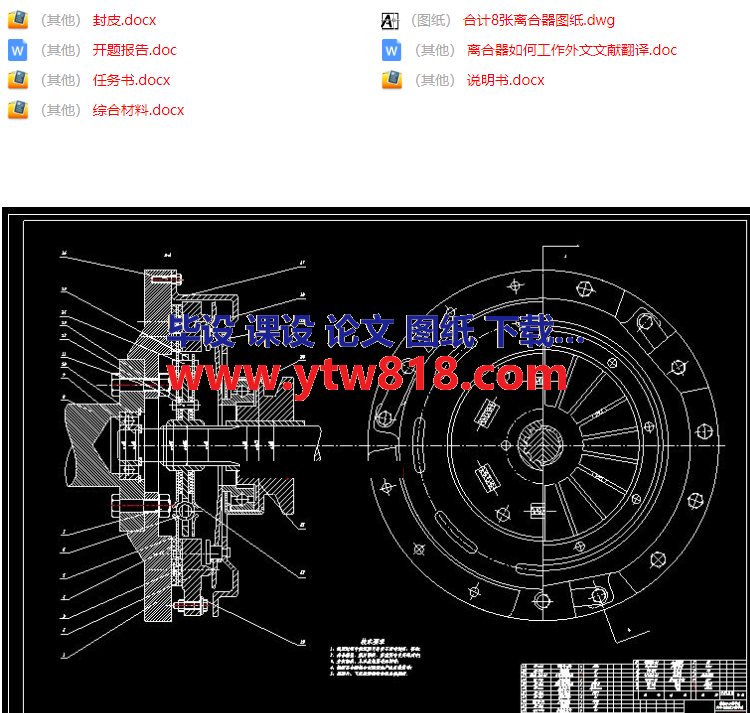 大众速腾轿车膜片式弹簧离合器设计.png