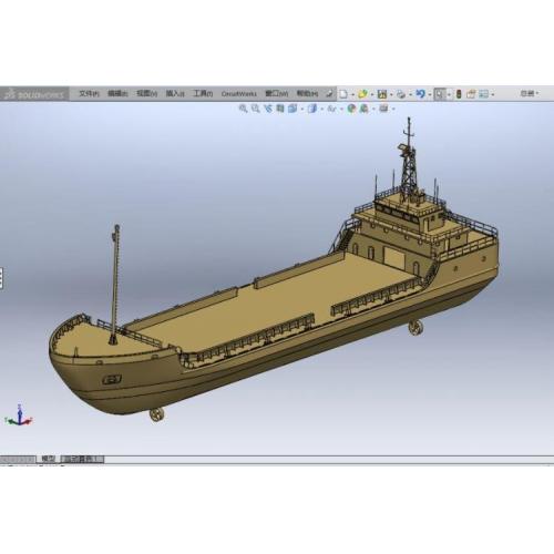 钻台运输船模型3D图纸 solidworks设计.rar