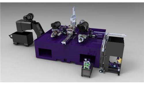 机床-某声控产品加工机床设备3D模型