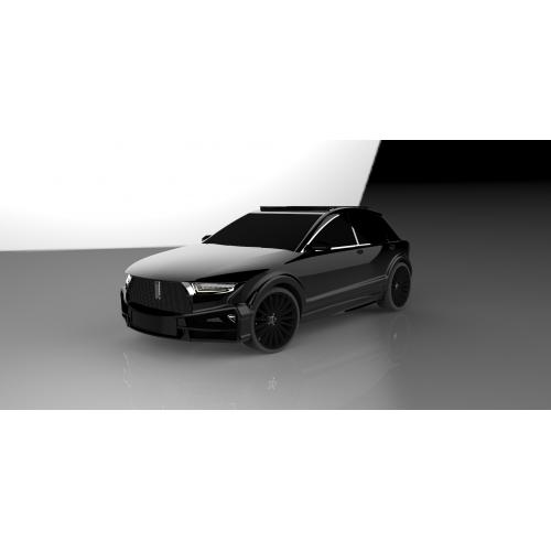 紧凑型轿车模型3D图纸 STEP格式