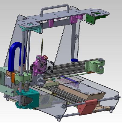 air2 3D打印机结构3D图纸 Solidworks设计 附IGS