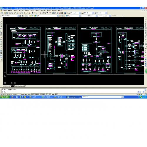 船舶主机遥控电气系统图CAD图纸