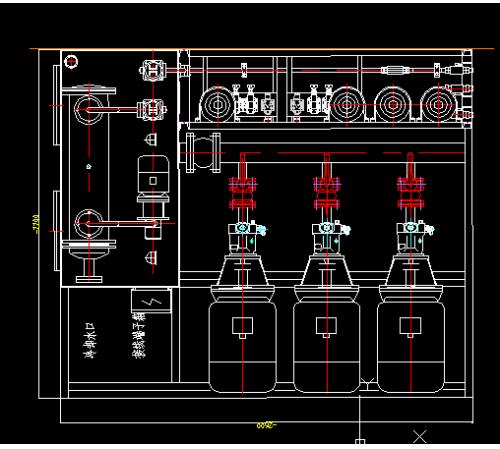 AGC泵站装配图+650轧机AGC液压泵站地基图