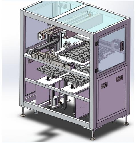 电子产品上下料机器自动化设备3D图纸 Solidworks设计