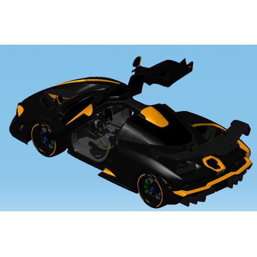 跑车汽车模型3D图纸 CATIA STEP等格式