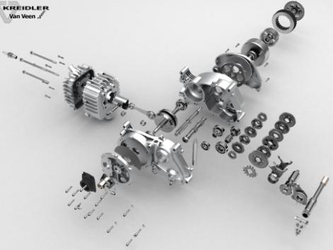 赛车发动机爆炸模型造型3D图纸 RHINO设计 附STP