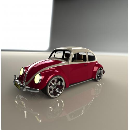 大众甲壳虫VW beetle汽车模型3D图纸