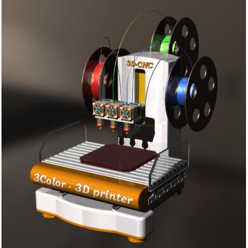 三色3D打印机