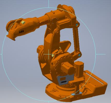 ABB六轴机器人造型3D图纸 INVENTOR设计