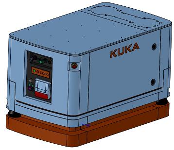 KUKA KMP200机器人小车外观模型3D图纸 STEP格式