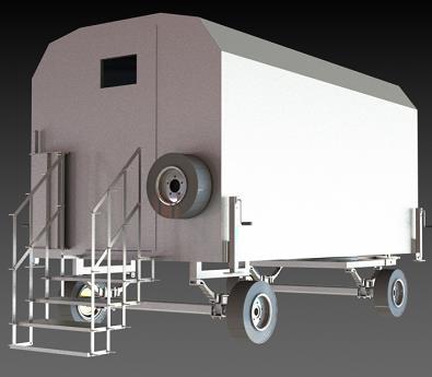四轮拖车模型3D图纸 IGS格式