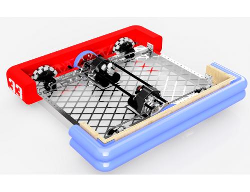 万向轮机器人车底盘3D图纸 STEP格式