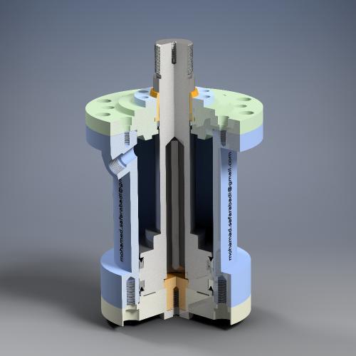 Hydraulic Cylinder液压缸模型3D图纸 INVENTOR等多种格式