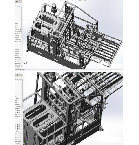物料箱输送装置3D数模图纸 Solidworks设计