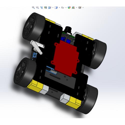 遥控侦察机器人结构模型（SolidWorks+step）