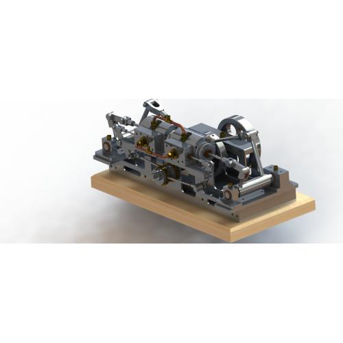 蒸汽发动机3D数模图纸 Solidworks设计