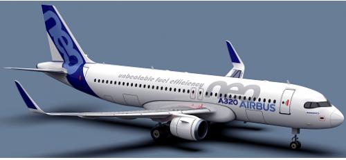 空客a320neo飞机模型3D图纸 STEP格式