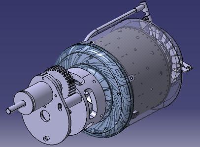 国产涡轮螺旋桨发动机模型3D图纸 CATIA设计