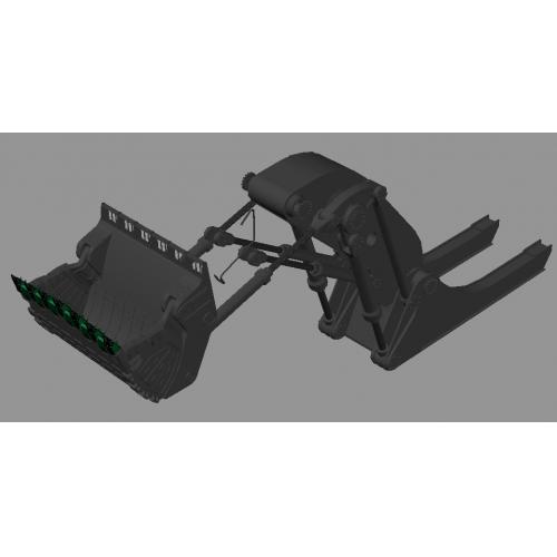 矿用挖掘机部分模型3D图纸 AUTOCAD设计 dwg格式
