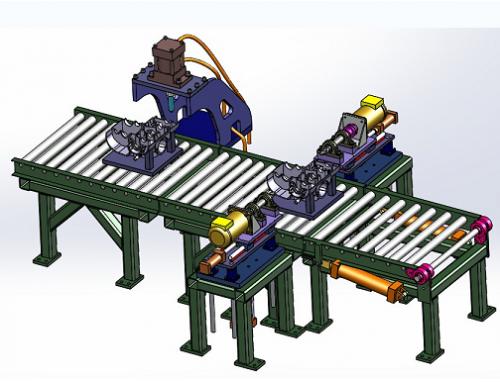 汽发动机零部件加工机3D数模图纸 Solidworks设计