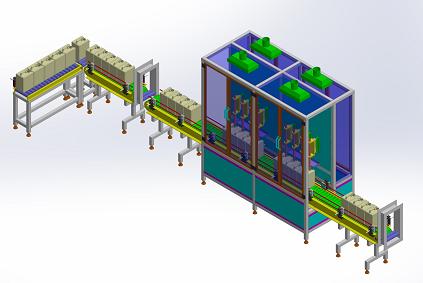 自动灌装系统3D图纸 STEP格式