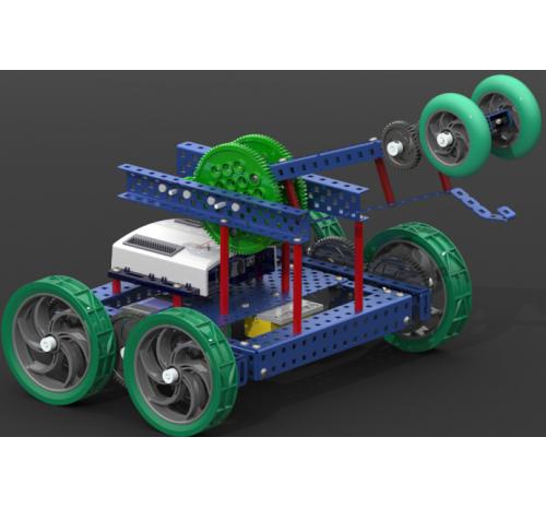 VEX ROBOT 1998四轮机器人小车3D图纸 STEP格式