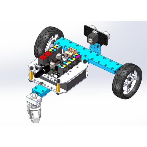 三轮机器人车模型