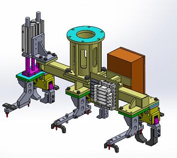 机械手机构3D数模图纸 Solidworks设计