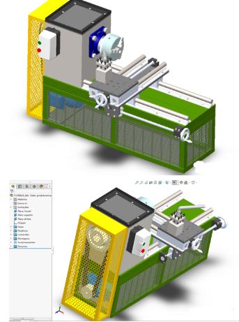 车床结构3D图纸 Solidworks设计