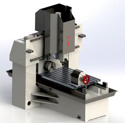 4轴CNC数控机床3D图纸 STEP格式