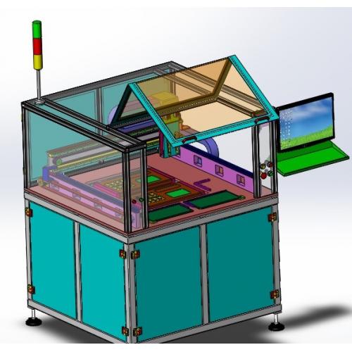 IC全自动烧录机（带贴片贴装等功能）3D模型图纸 Solidworks设计 附STEP