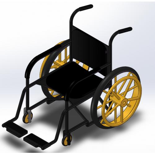 轮椅造型三维模型