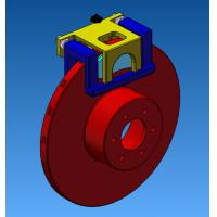 汽车盘式制动器设计（论文  CAD图纸 SolidWorks三维图 PROE三维图 开题报告 外文翻译……）