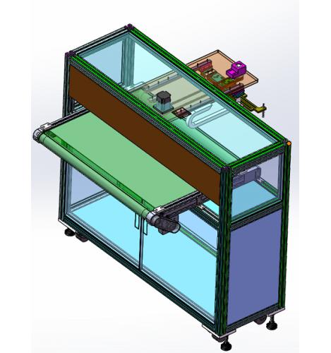 非标皮带输送机3D数模图纸 Solidworks设计