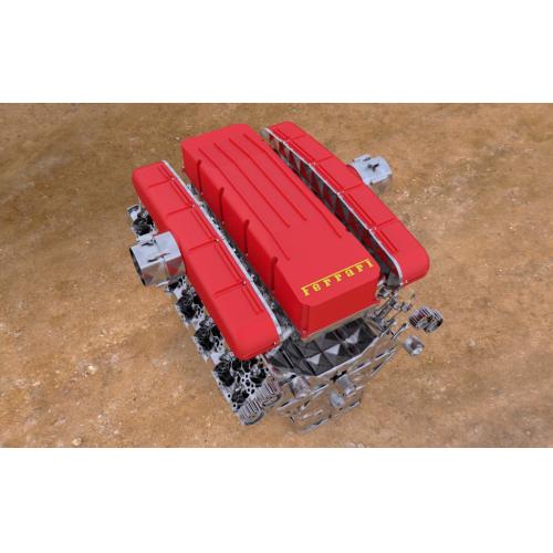 法拉利 Ferrari v12发动机设计图纸