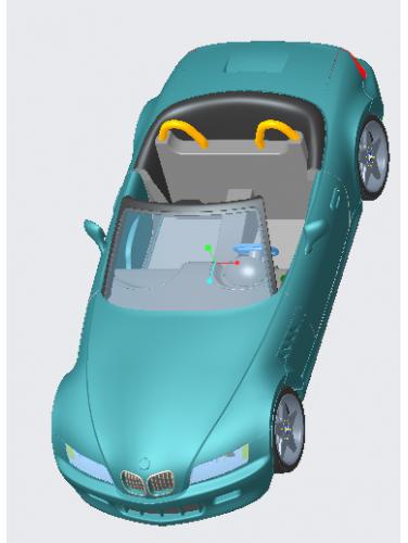 宝马Z3汽车模型 proe设计