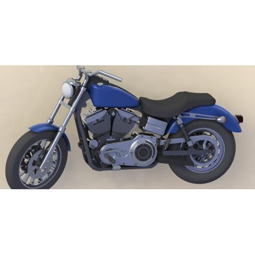 摩托车哈雷harley-davidson-dyna-low-rider-SolidWorks2012