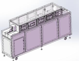 电子板卡（PCB板）清洗机3D数模图纸 Solidworks设计