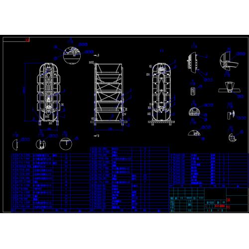 垂直循环机械立体停车设备 CAD