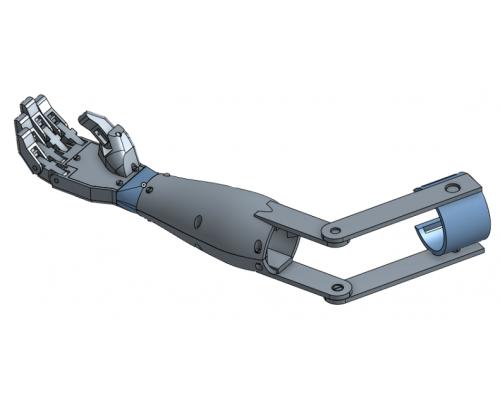 机械手臂假肢结构3D图纸 STP格式 附3D打印STL