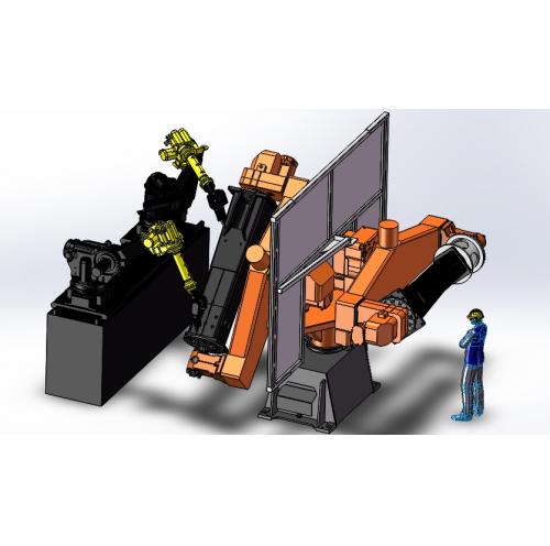 自动化焊接设备之机器人焊接定位器机设计模型SW