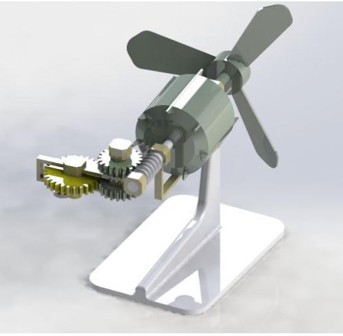电风扇摆动机构模型SW