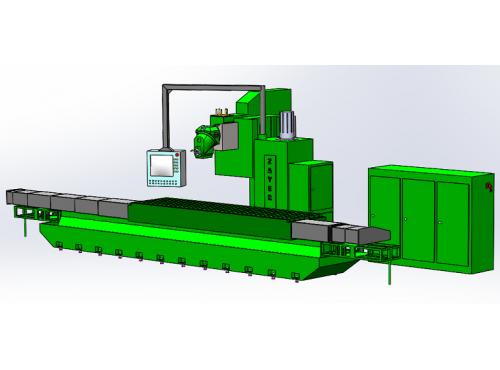 CNC加工中心简易模型3D图纸 STEP格式