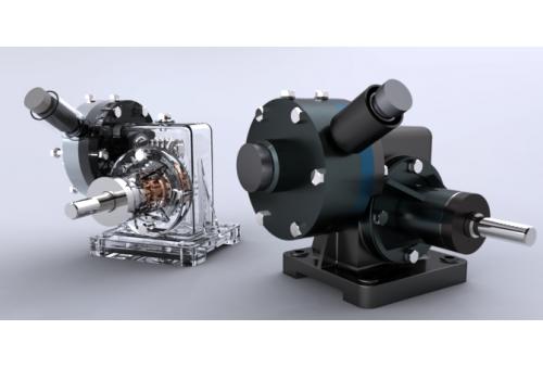 蜗轮蜗杆摩托车减速器3D数模图纸 Solidworks设计