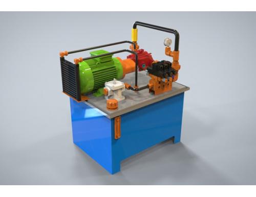 175液压泵箱结构3D模型三维图纸