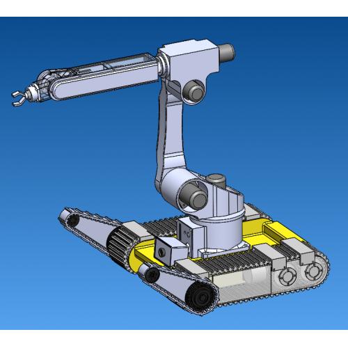 灾害救援机器人的设计（说明书+CAD图纸+SOLIDWORKS三维图+翻译）  履带式行走机器人设计