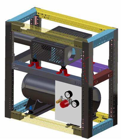 air compressor cabinet空压机柜3D图纸 STP格式
