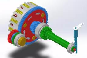 摩托车离合器原理模型3D图纸 STP格式