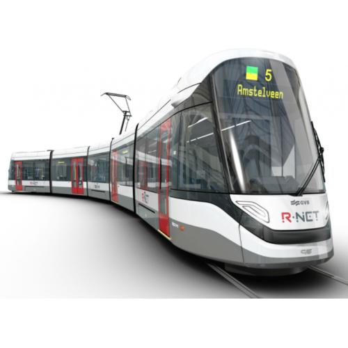 轻轨城市有轨电车3D数模图纸 STP格式