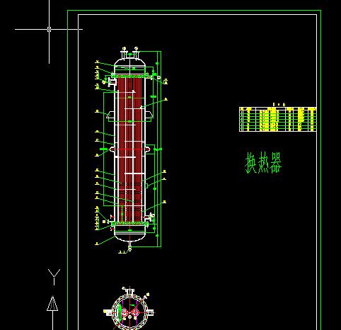 DN800换热器CAD详细图